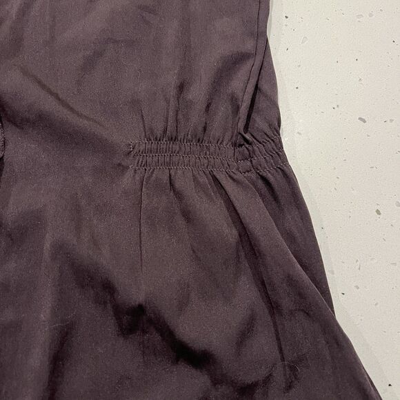 Converse One Star Purple Blouse Top Ruffled sleeveless Button Down Womens XL - Picture 5 of 8